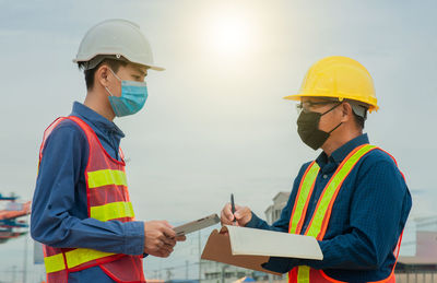 Full length of man working