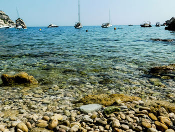 Scenic view of sea against sky