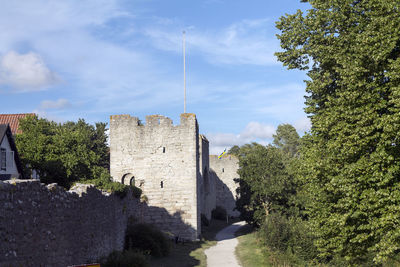 View of fort against sky