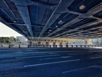 Bridge over road in city