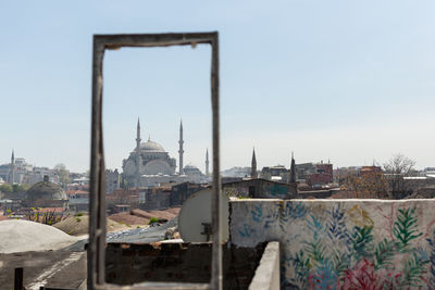 View of buildings in city