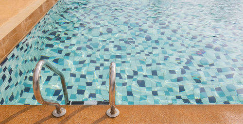 High angle view of swimming pool