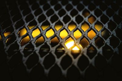 Close-up of metal fence