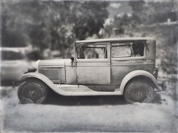 View of car on road