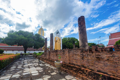 Panoramic view of historic building against sky