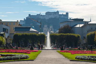 Fountain in park