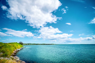 Scenic view of sea against sky