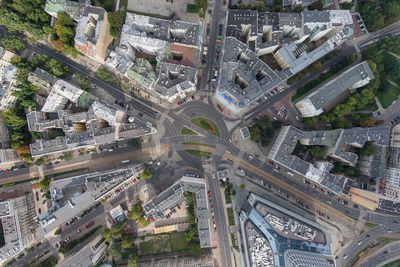 Aerial view of highway