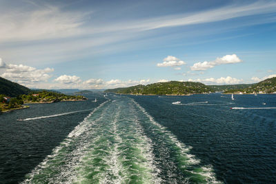 Scenic view of sea against sky