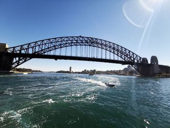 View of bridge over sea