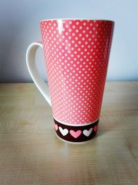 Close-up of red drink on table