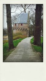 Walkway along buildings