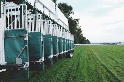 View of river against cloudy sky