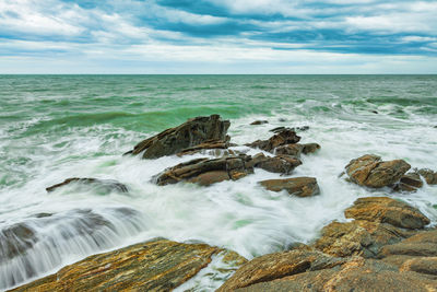 Scenic view of sea against sky