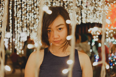 Close-up portrait of young woman