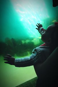 View of built structure against blue sky