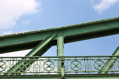 Low angle view of bridge against sky