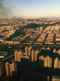 Aerial view of city