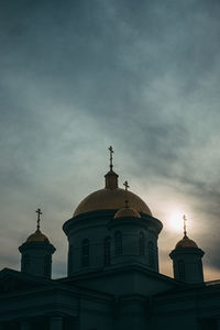 Low angle view of building against sky