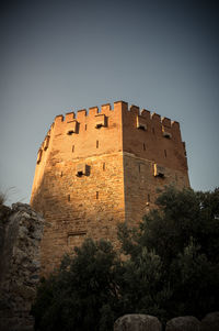 Low angle view of historical building