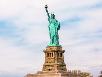 Low angle view of statue