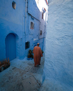 High angle view of boat in sea