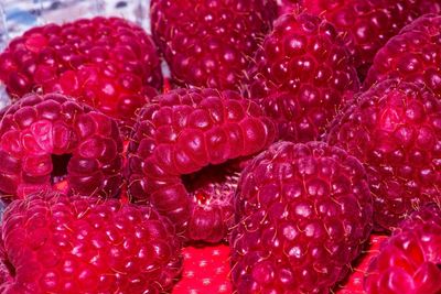 Full frame shot of strawberries