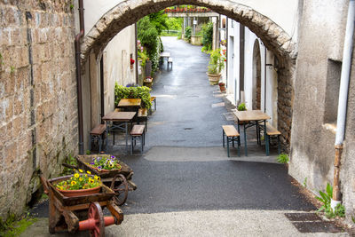 Interior of abandoned building
