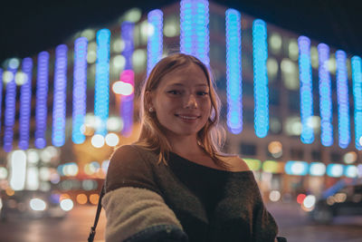 Portrait of a smiling young woman