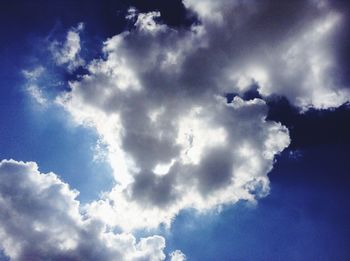 Low angle view of cloudy sky