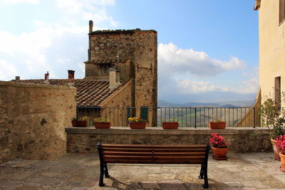 View of old building against sky