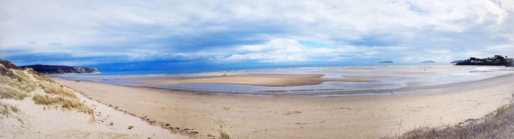 Panoramic view of beach against sky