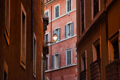 Low angle view of old building in city