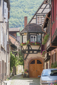 Street amidst buildings in town