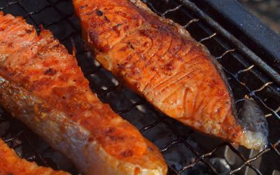 Close-up of preparing food