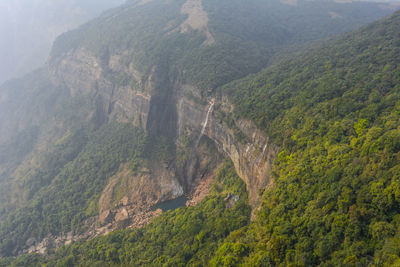 Scenic view of tree mountains