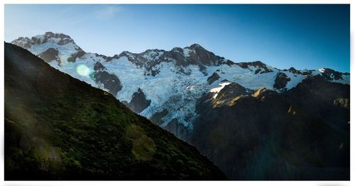 Low angle view of mountains against sky