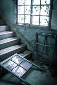 Interior of abandoned building