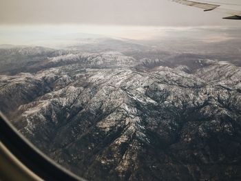 Aerial view of landscape against sky