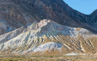 Aerial view of arid landscape