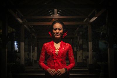 Portrait of a smiling young woman