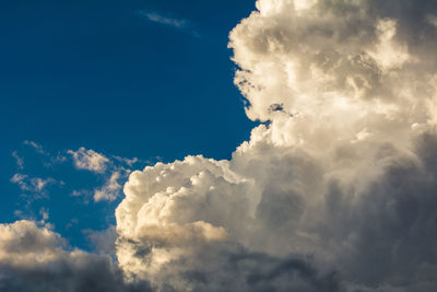 Low angle view of clouds in sky