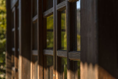 Close-up of window