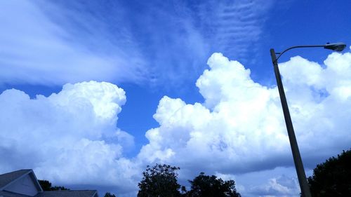 Low angle view of cloudy sky