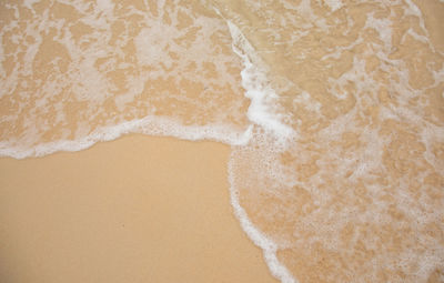 Close-up of sand on beach