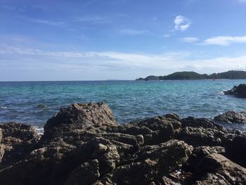 Scenic view of sea against sky