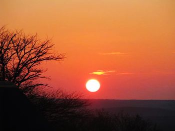 Scenic view of landscape at sunset