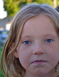 Close-up portrait of girl