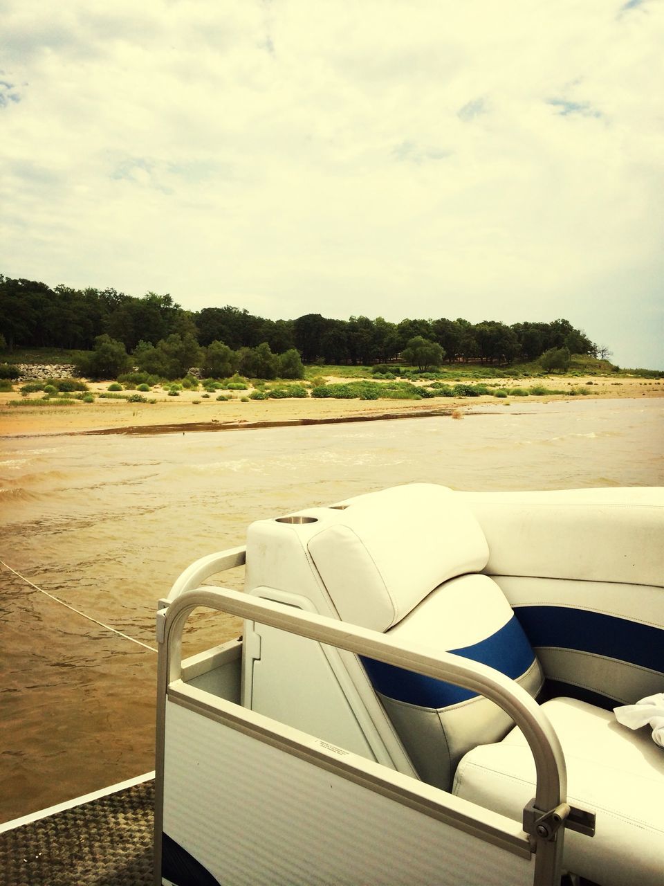 transportation, sky, mode of transport, cropped, cloud - sky, part of, cloud, water, boat, day, nautical vessel, tranquility, outdoors, nature, landscape, tranquil scene, lake, no people, scenics, river