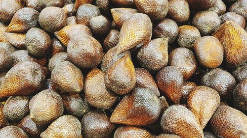 Full frame shot of fruits for sale in market